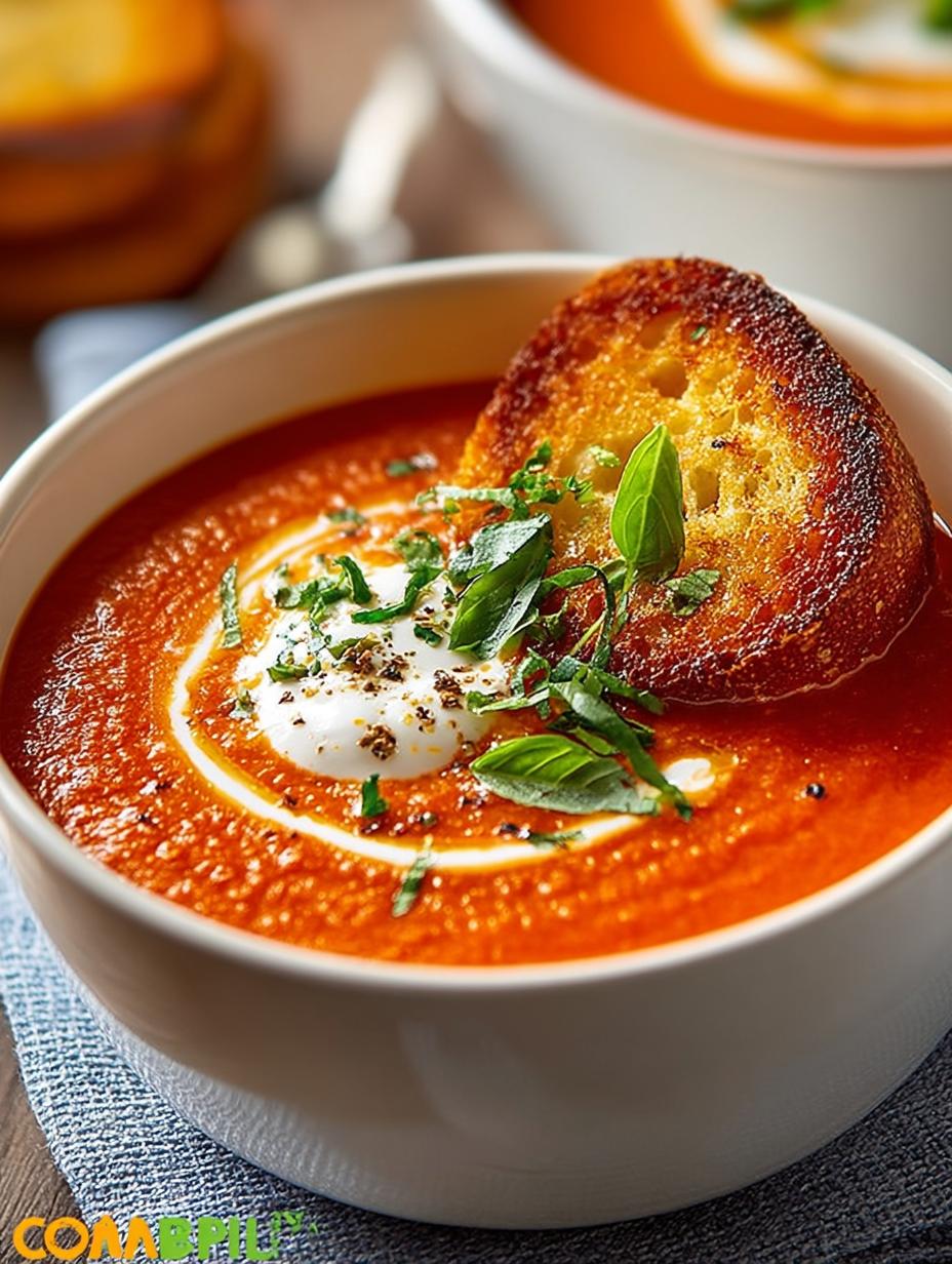 Delicious Creamy Tomato Soup: A Comforting Classic - Creamy Tomato Soup - main visual representation