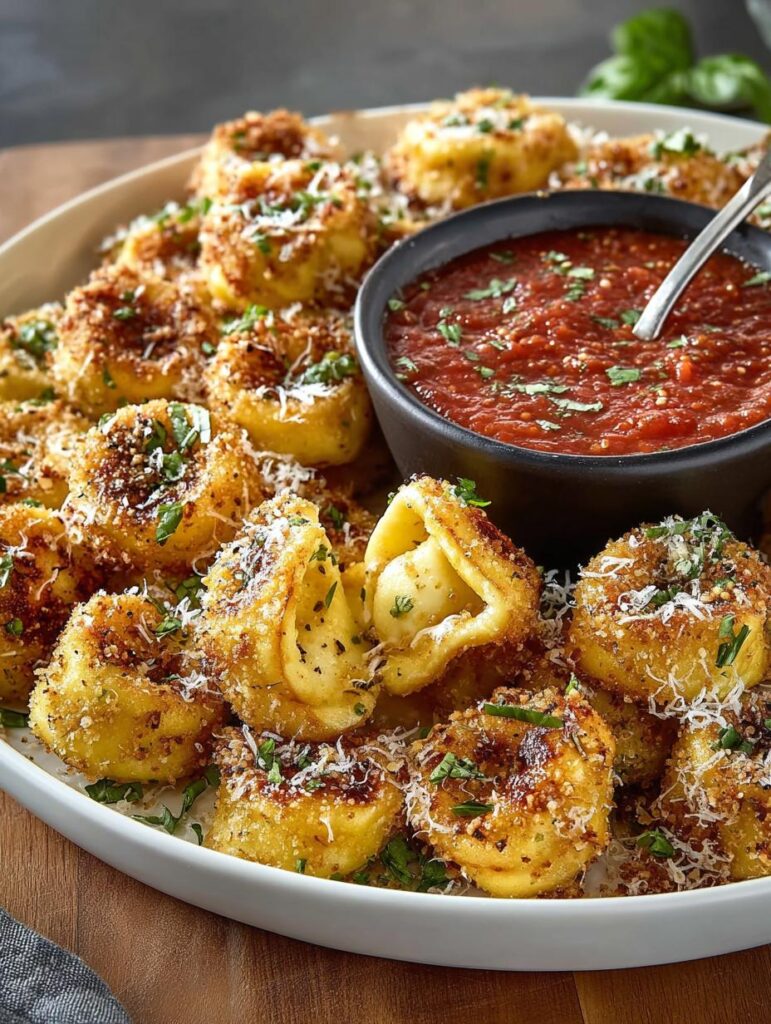 Crispy Baked Tortellini Bites