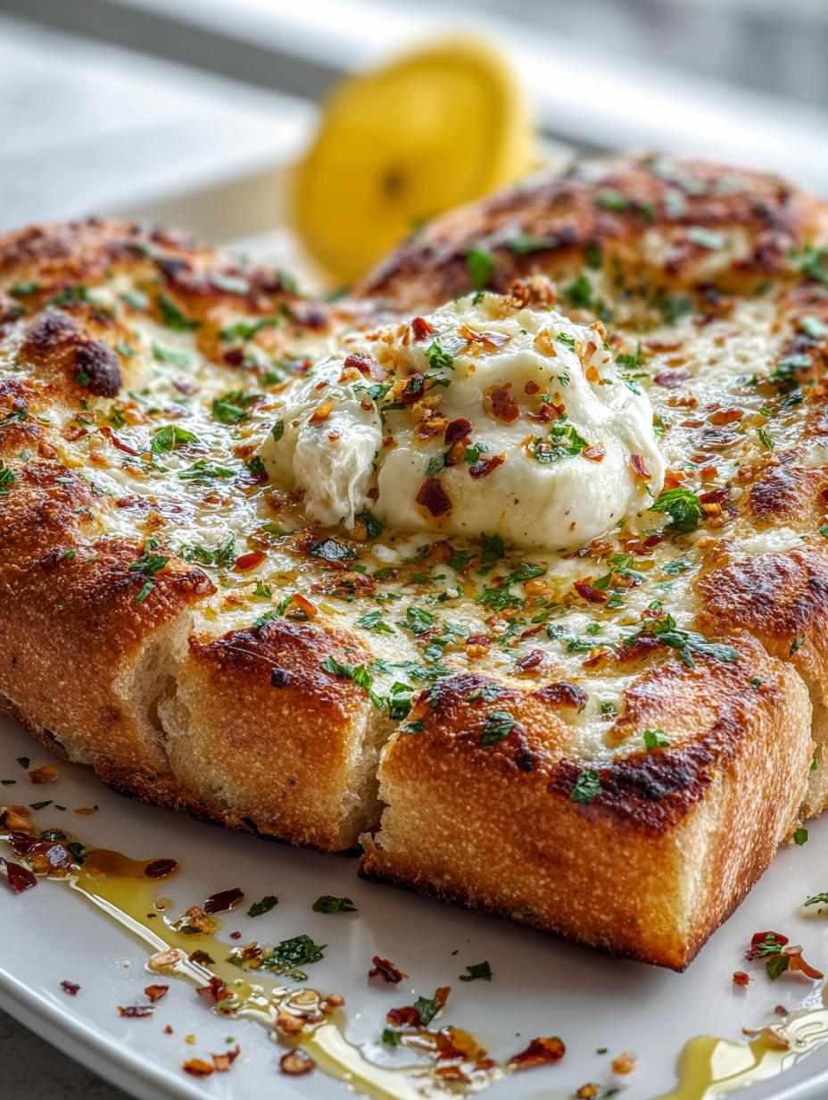 Garlic Bread Crust White