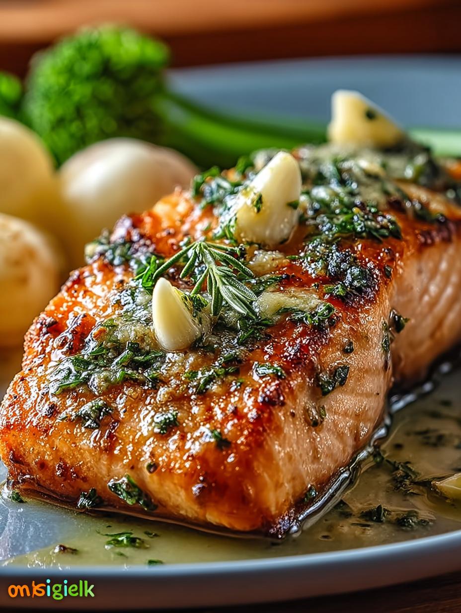Garlic Butter Baked Salmon: 25-Minute Dinner Delight - Garlic Butter Baked Salmon - additional detail