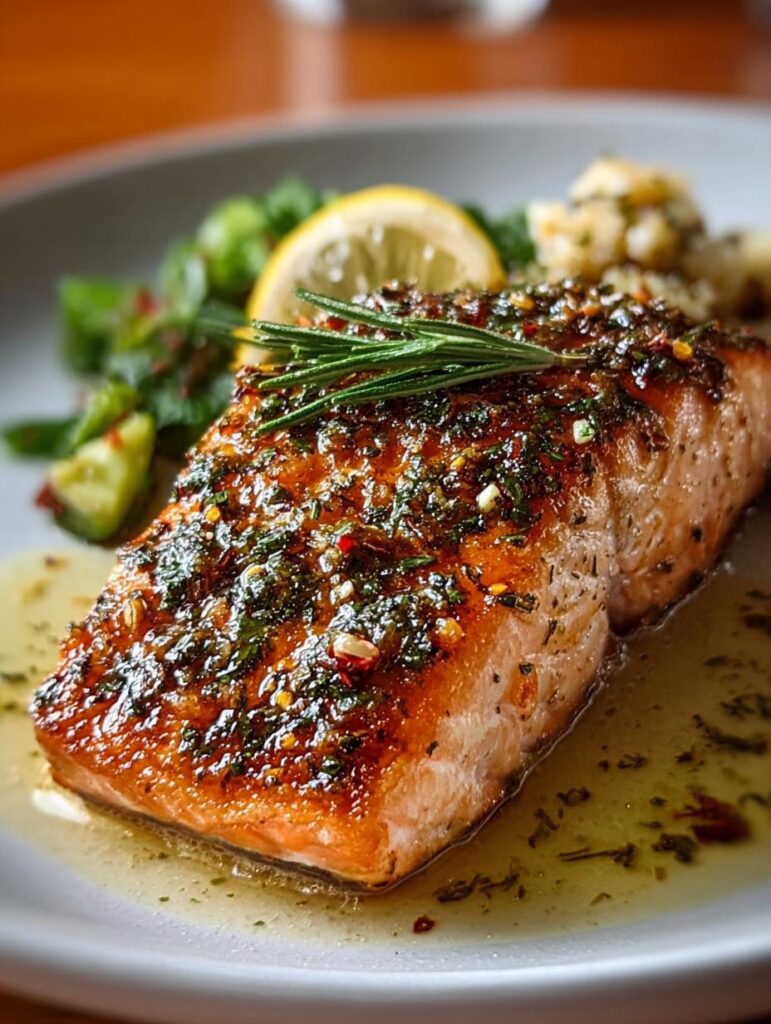 Garlic Herb Roasted Salmon