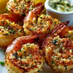 Garlic Parmesan Shrimp Skewers