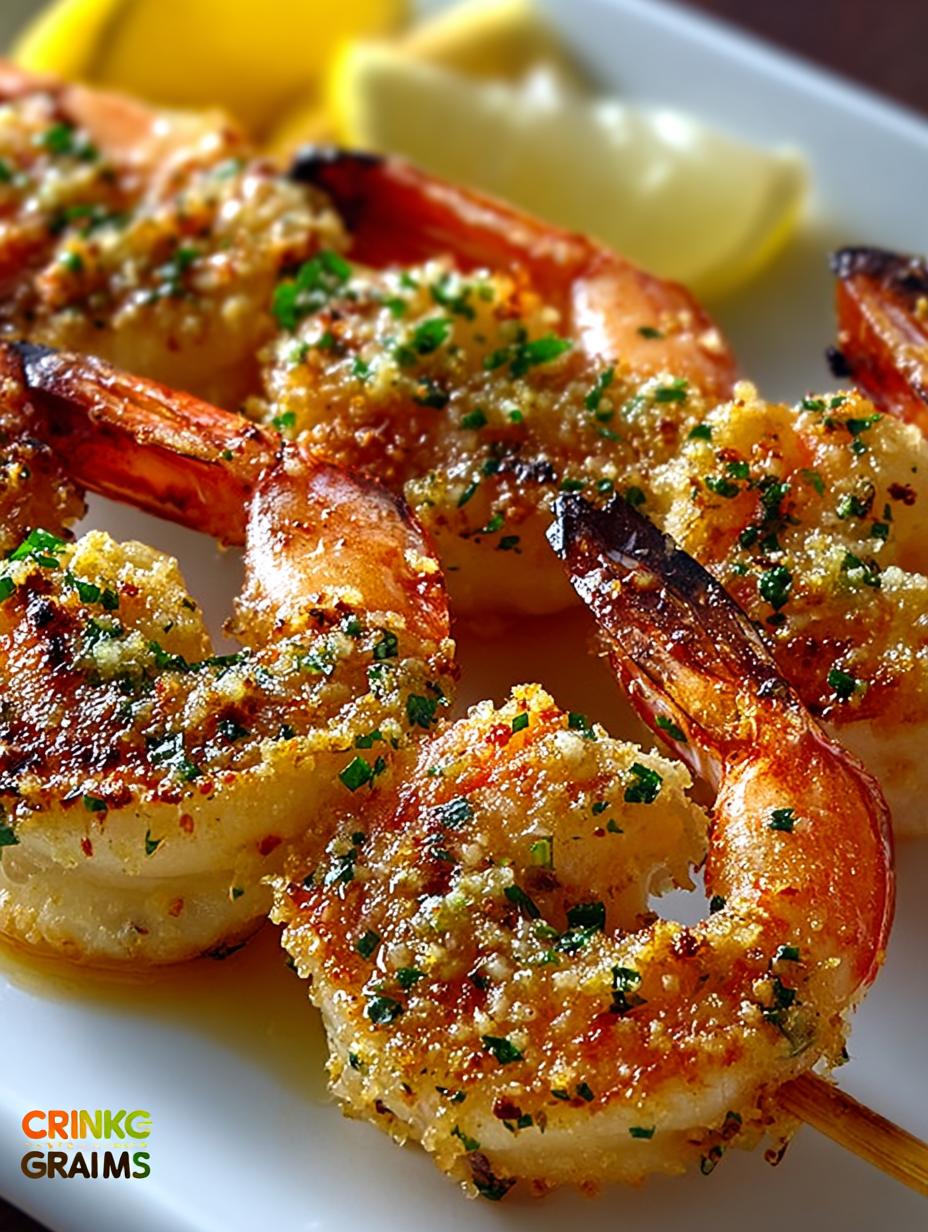 Garlic Parmesan Shrimp Skewers: 7 Irresistible Bites - Garlic Parmesan Shrimp Skewers - additional detail