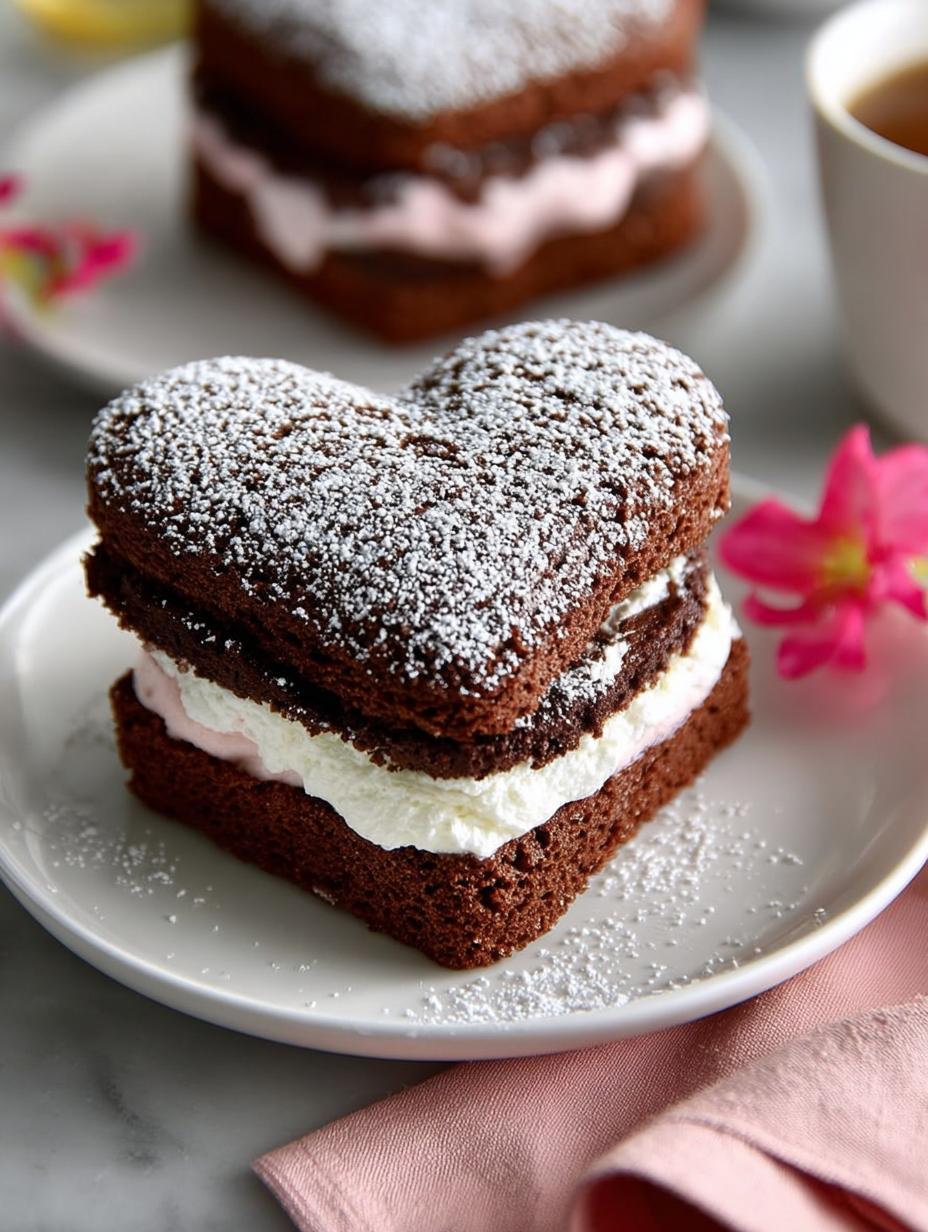 Heart Shaped Brownie Sandwiches: 14 Sweet Treats to Love - Heart Shaped Brownie Sandwiches - main visual representation