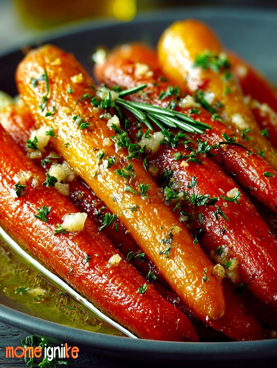 Honey Garlic Butter Roasted Carrots: 5 Star Side Dish - Honey Garlic Butter Roasted - additional detail