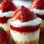 Keto Strawberry Cheesecake Cups