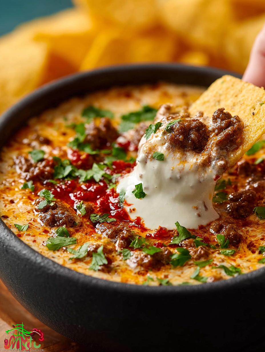Melty Rotel Dip with Ground Beef: Ultimate Game Day Treat - Melty Rotel Dip with - main visual representation
