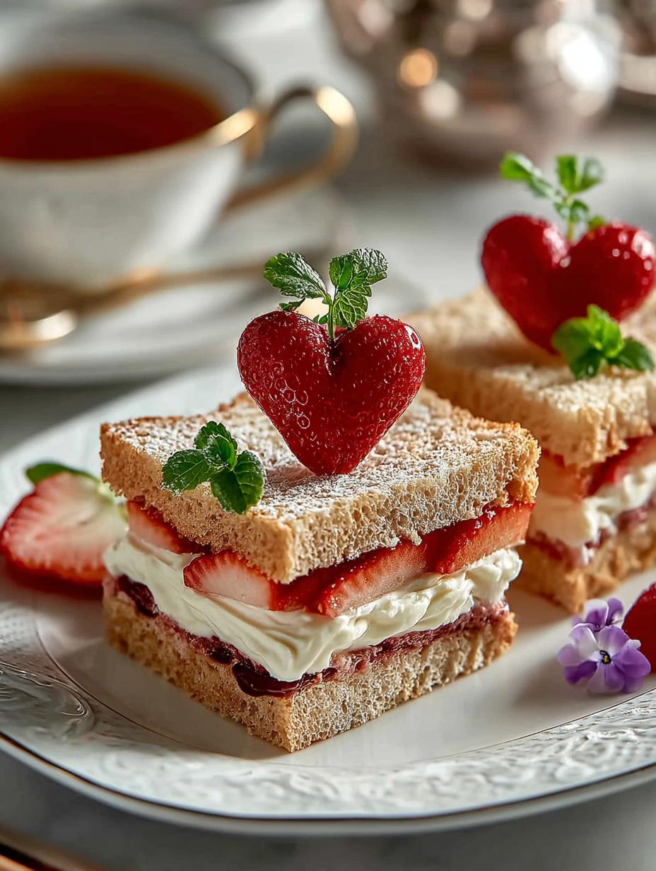 Mini Heart Tea Party: 16 Sweet & Savory Sandwiches - Mini Heart Tea Party - additional detail