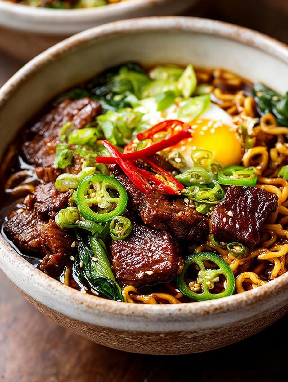 Mongolian Beef Ramen Stir: A Flavorful Delight - Mongolian Beef Ramen Stir - additional detail
