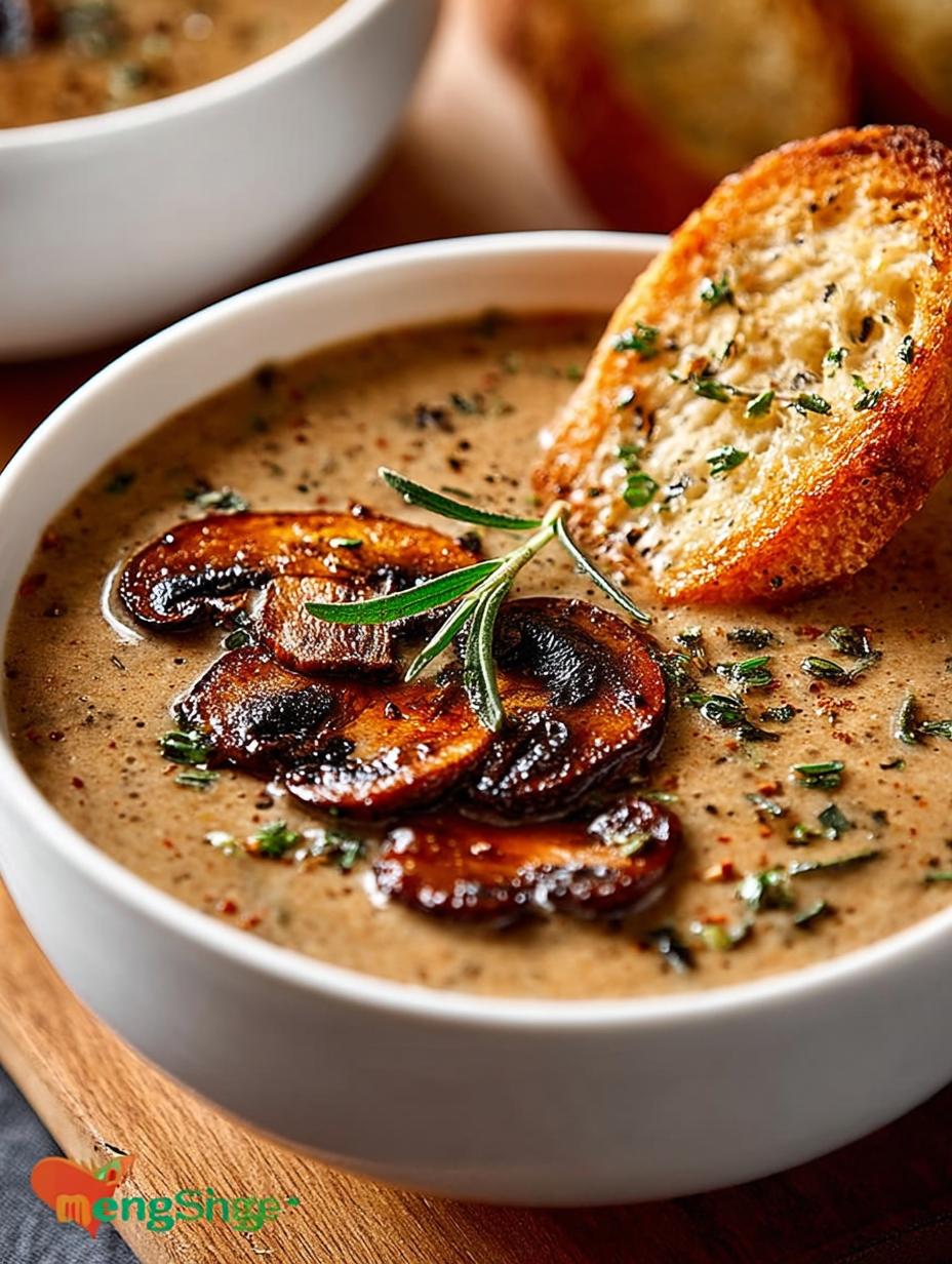 Mushroom Soup with Fresh