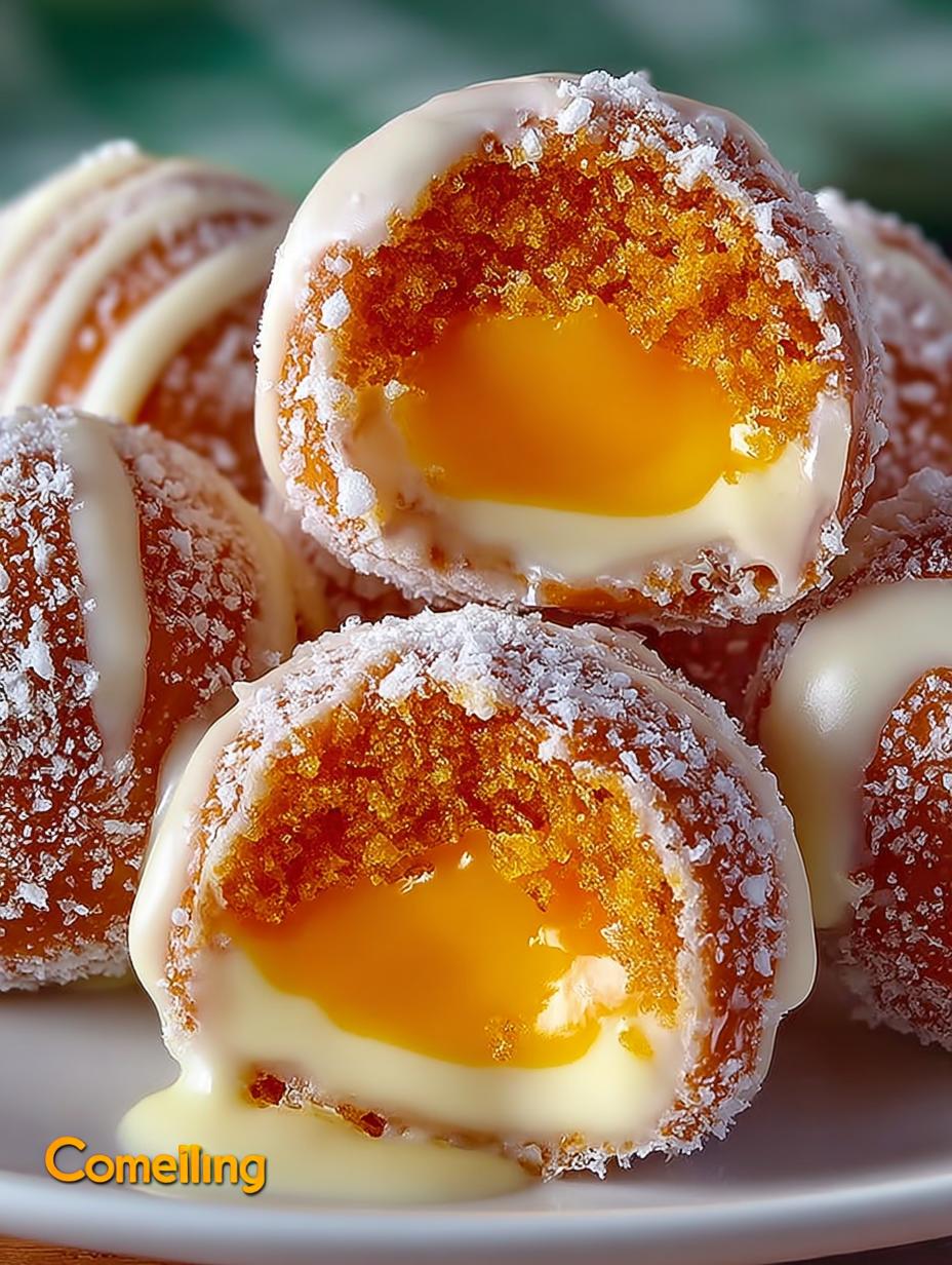 Irresistible Orange Creamsicle Truffles fresh on a tray