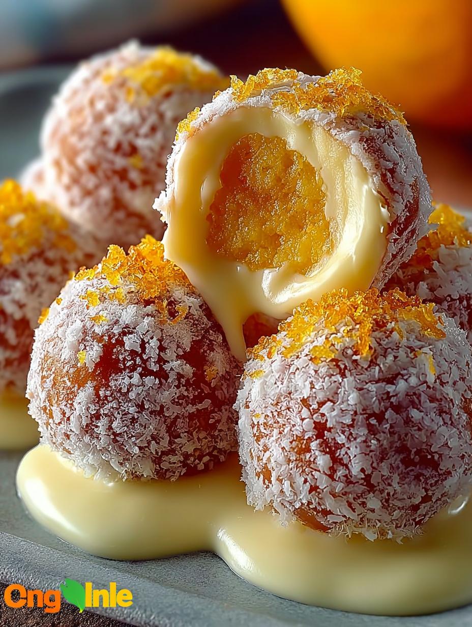 Delicious Orange Creamsicle Truffles ready to serve