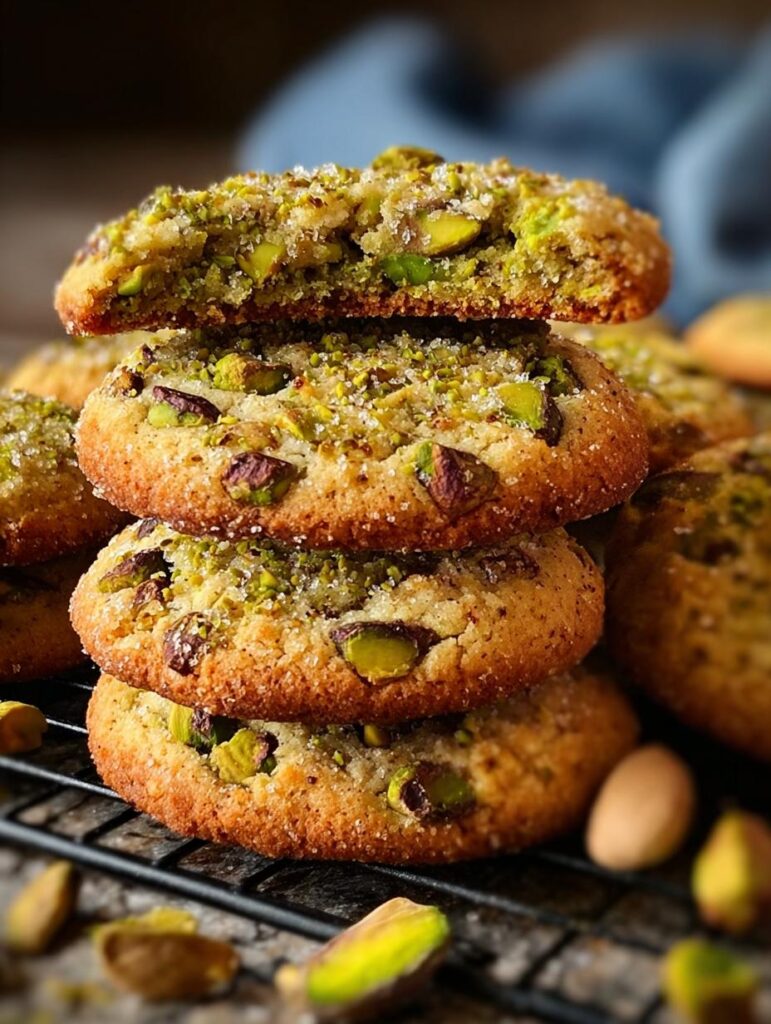 Salty Buttery Pistachio Cookies
