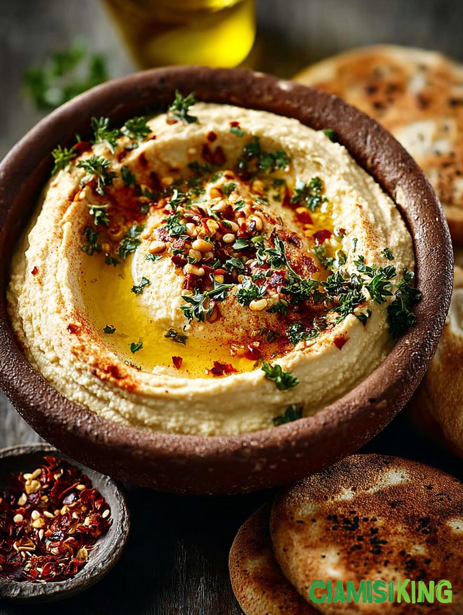 Easy Smooth Hummus: 5-Minute Creamy Delight - Smooth Hummus - additional detail