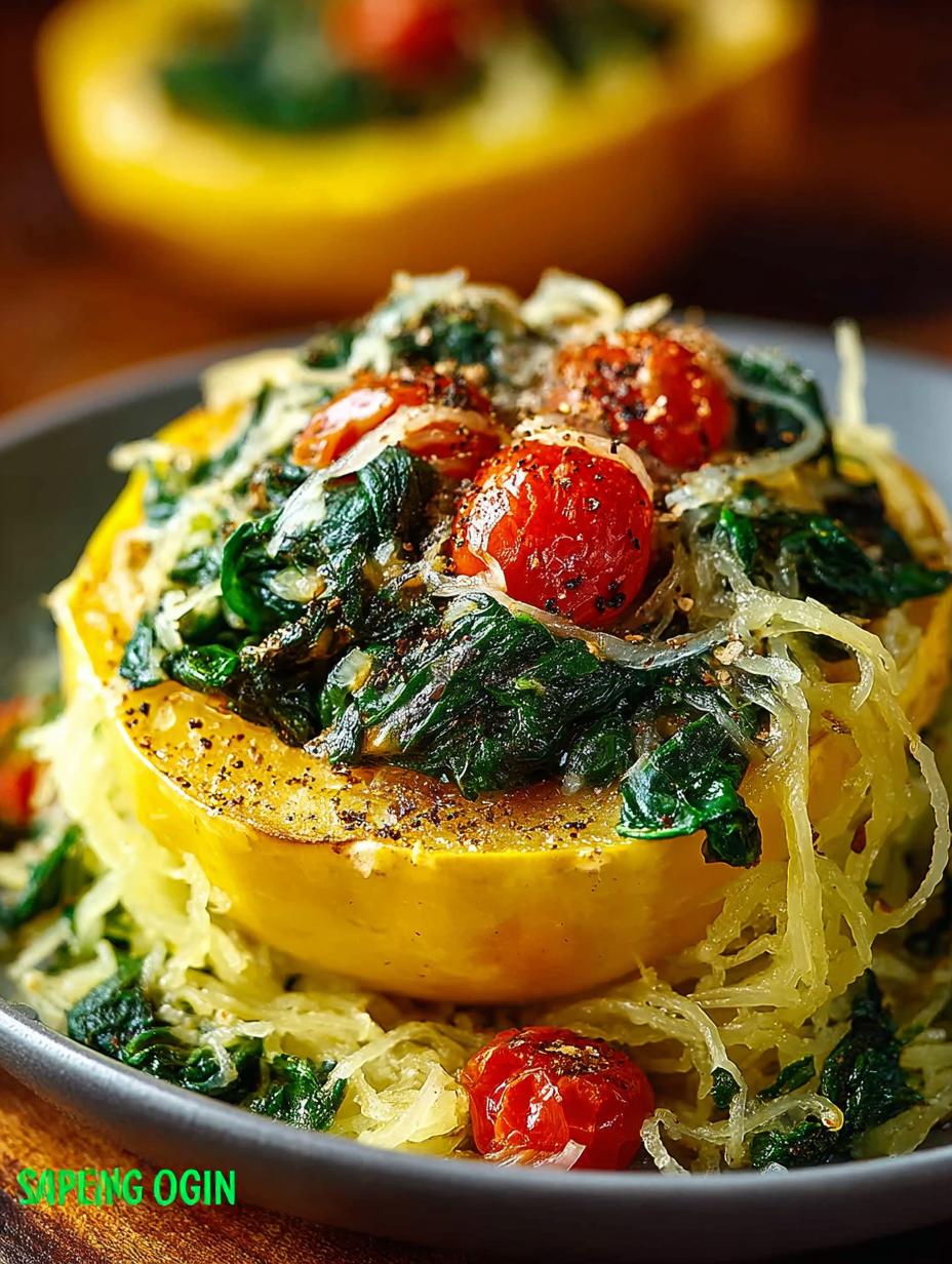 Spaghetti Squash with Spinach: 7 Cheesy Comfort Tips - Spaghetti Squash with Spinach - main visual representation