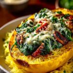Spaghetti Squash with Spinach