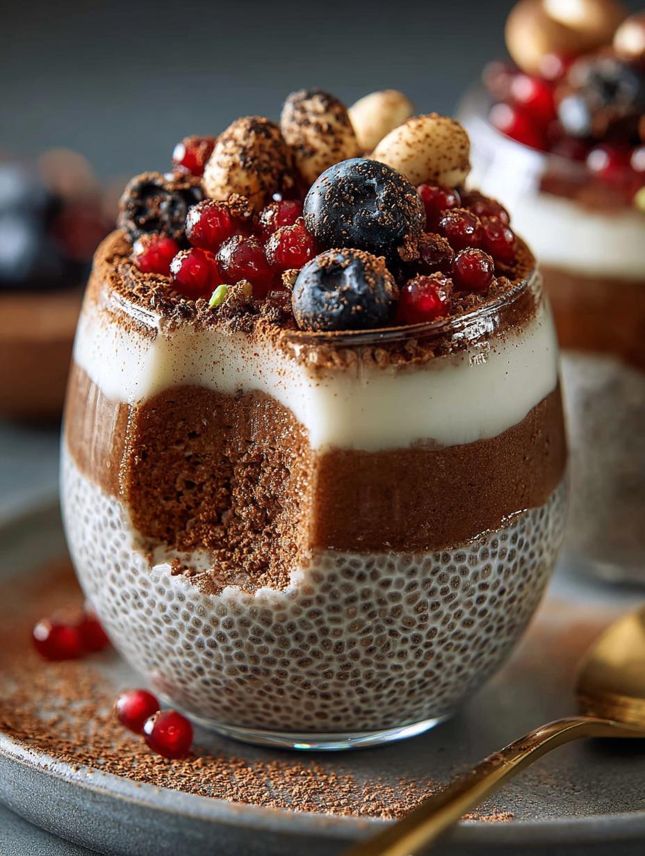 Tiramisu Chia Pudding with Greek Yogurt: 5 Delicious Layers - Tiramisu Chia Pudding with - main visual representation