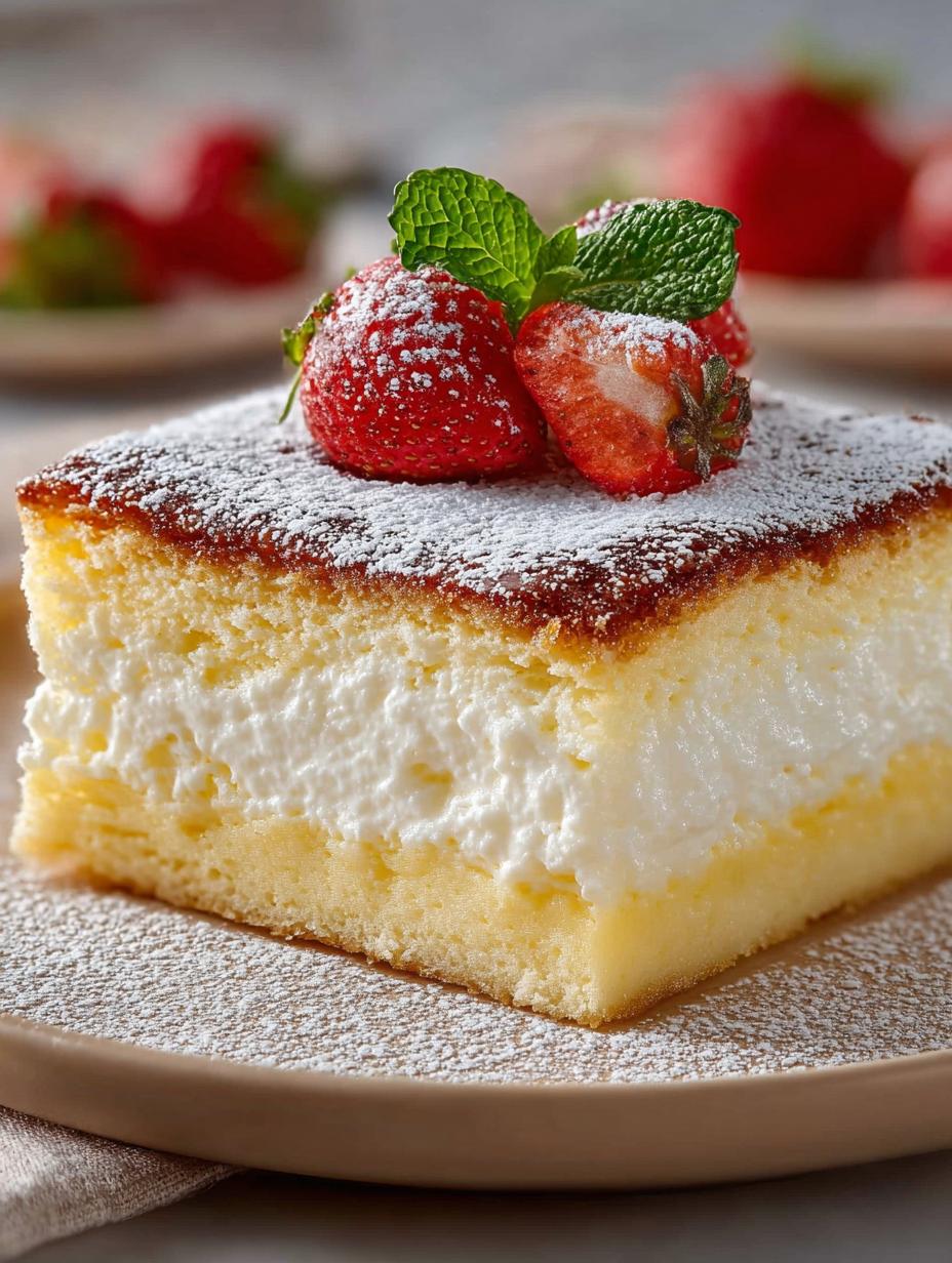Delightful Vanilla Magic Custard Cake You Must Try - Vanilla Magic Custard Cake - main visual representation