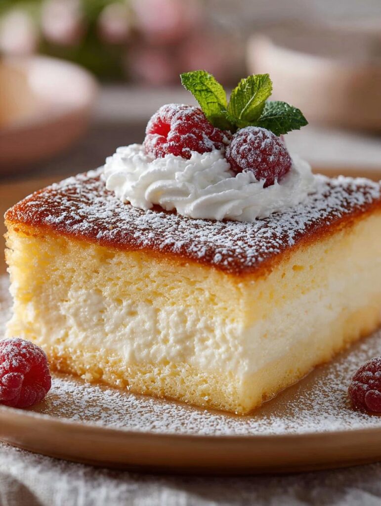Vanilla Magic Custard Cake
